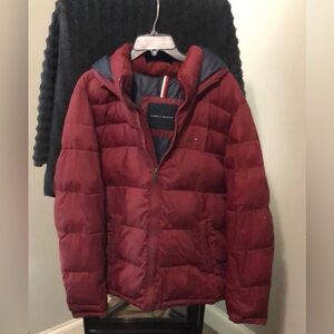 Tommy Hilfiger Men's Red Puffer Jacket